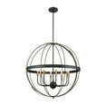 thumbnail image 1 of Elk Lighting 15287/8 Pendants Matte Black and Satin Brass Metal Caldwell, 1 of 5