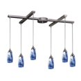 thumbnail image 1 of Elk Lighting 6 Light Pendant In Satin Nickel And Mountain Glass 110-6MT, 1 of 2