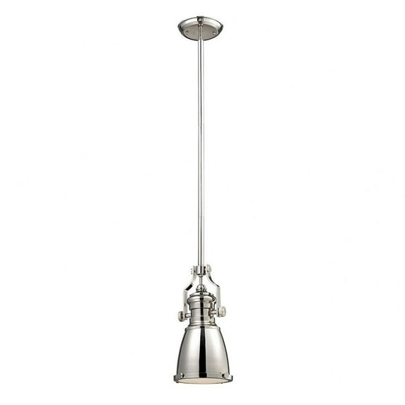 Elk Lighting 66159-1 Chadwick 1 Light Pendant In Polished Nickel