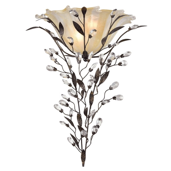 18129/2-Elk Home-Circeo - 2 Light Wall Sconce in Traditional Style with Shabby Chic and Nature/Organic inspirations - 22 Inches tall and 17 inches