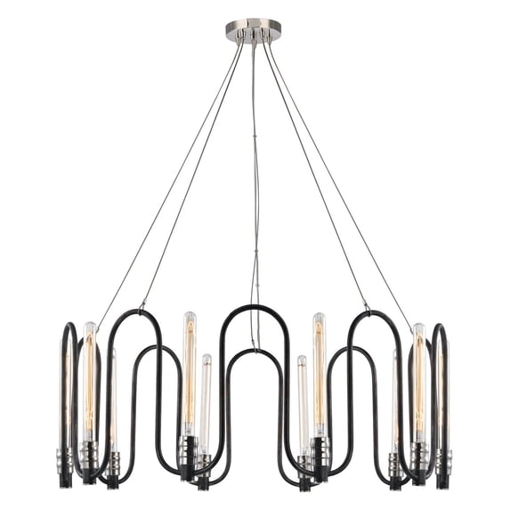 Elk Lighting Continuum 10 Light Chandelier in Silvered Graphite