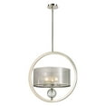 thumbnail image 1 of Corisande 3 Light Chandelier In Polished Nickel, 1 of 2
