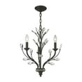 thumbnail image 1 of Elk Lighting Crystal Branches - Three Light Chandelier, Burnt Bronze Finish with Clear Crystal, 1 of 1