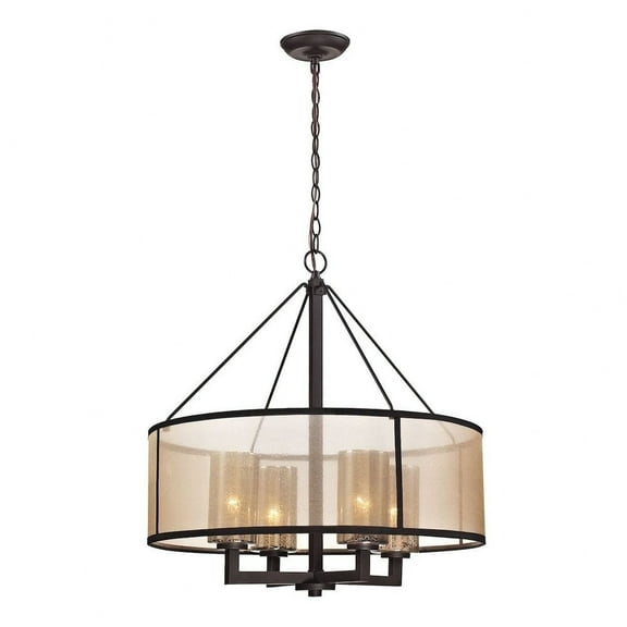 Elk Lighting Diffusion Oil Rubbed Bronze Finish 4-Light Chandelier