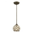 thumbnail image 1 of Elk Lighting Elizabethan 1 Light Mini Pendant in Dark Bronze, 1 of 2
