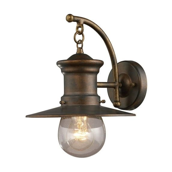 Elk Lighting Maritime Hazelnut Bronze 1-Light Outdoor Wall Sconce