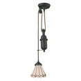 thumbnail image 1 of Elk Lighting Tiffany pulldown 1 Light Pendant in Tiffany Bronze and Beige, 1 of 2