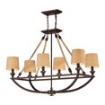 thumbnail image 1 of Elk Lighting Natural Rope 6 Light Kitchen Island Pendant in Bronze, 1 of 5