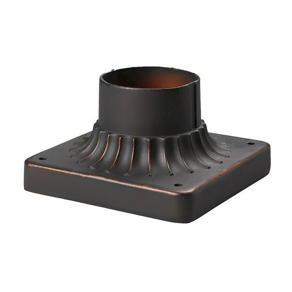 Elk Home 8-inch Wide Pier Mount Outdoor Accessory in Clay Bronze