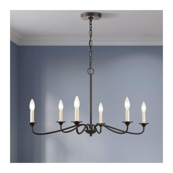 Elk Lighting Quinn Old Bronze 6-Light Chandelier