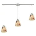 thumbnail image 1 of Elk Lighting Shells Satin Nickel Pendant Light w/ 3 Light 60W - 10412/3L, 1 of 2