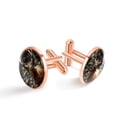 thumbnail image 1 of Elk Men's Dress Shirt Cufflink Set, Elegant Stainless Steel Mens Cufflinks for Formal Events, 1 of 6