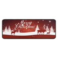 thumbnail image 1 of Elk Merry Christmas Kitchen Rugs Set Of 2 Non Slip Kitchen Floor Rug and Mat Cushioned Kitchen Runner Rug Standing Area Mat Carpets for Farmhouse Decor 17"x47"+17"x30" Black Edging, 1 of 7