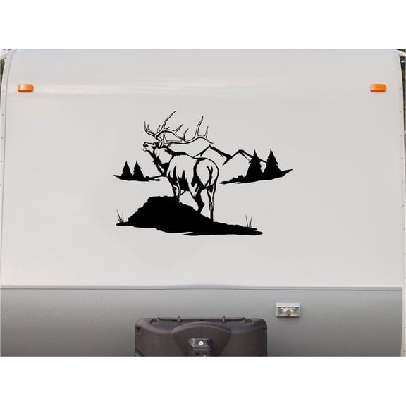 Elk Mountains RV Camper 5th Wheel Motor Home Vinyl Decal Sticker