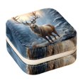thumbnail image 1 of Elk Revival Travel Portable Jewelry Organizer: Square Jewelry Box Storage Case and Display for Rings, Earrings, Necklaces, Bracelets, and More - Suitable for Girls and Women, 1 of 6