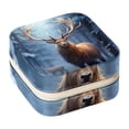 thumbnail image 1 of Elk Revival Travel Portable Square Jewelry Box Earring Necklace Bracelet Holder Display Case Organizer Box, Decorative Jewelry Stand Storage Box, 1 of 6