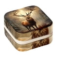 thumbnail image 1 of Elk Revival Travel Portable Square Jewelry Box Organizer for Girls and Women with Ring Earring Necklace Bracelet Storage Display Case Holder, 1 of 6