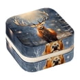 thumbnail image 1 of Elk Revival Travel Portable Square Jewelry Box Organizer for Rings, Earrings, Necklaces, Bracelets for Girls and Women, 1 of 6