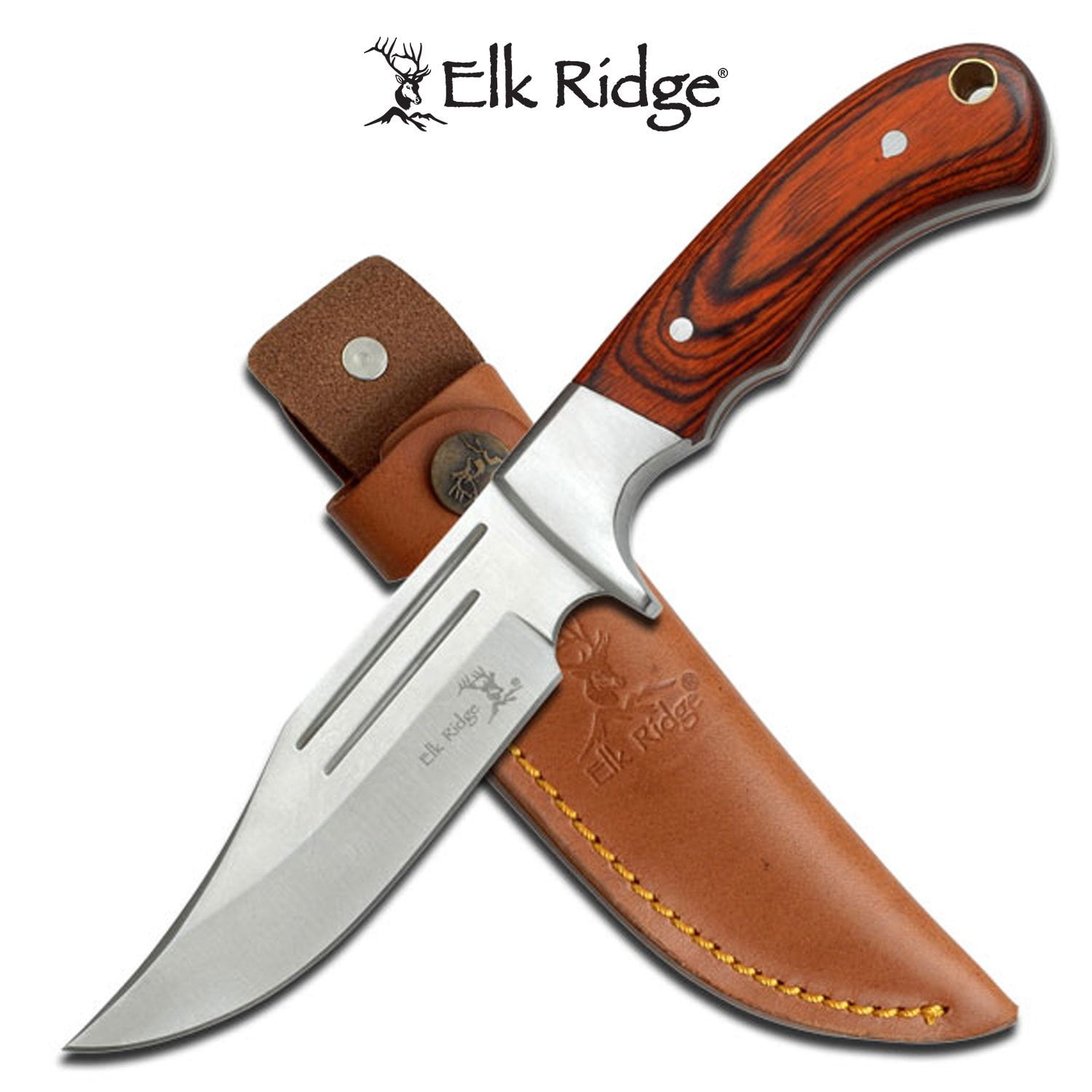 M&F Western Elk Ridge Iridescent Rainbow Hunting Knife DKER134RB -  Russell's Western Wear, Inc.