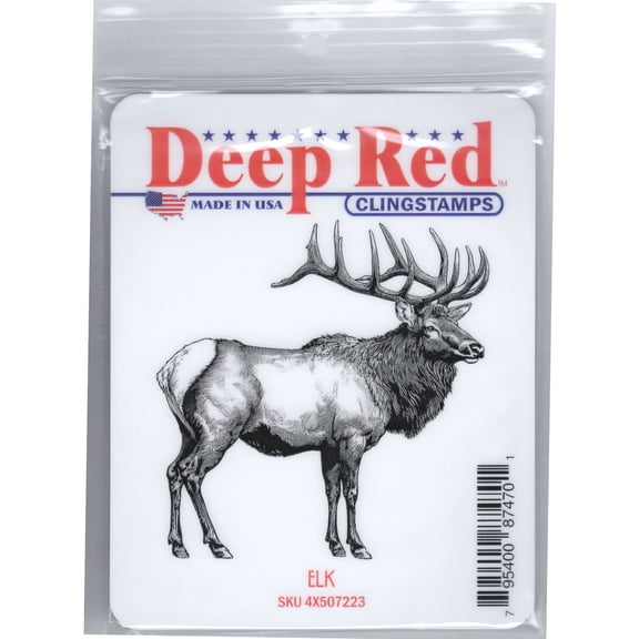 Elk Rubber Cling Stamp