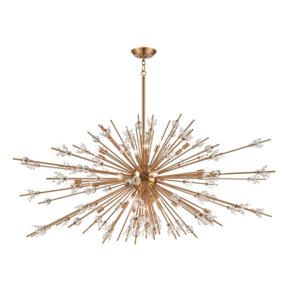 Elk Showroom Starburst 31-Light Chandelier With Satin Brassl Finish 12769/31