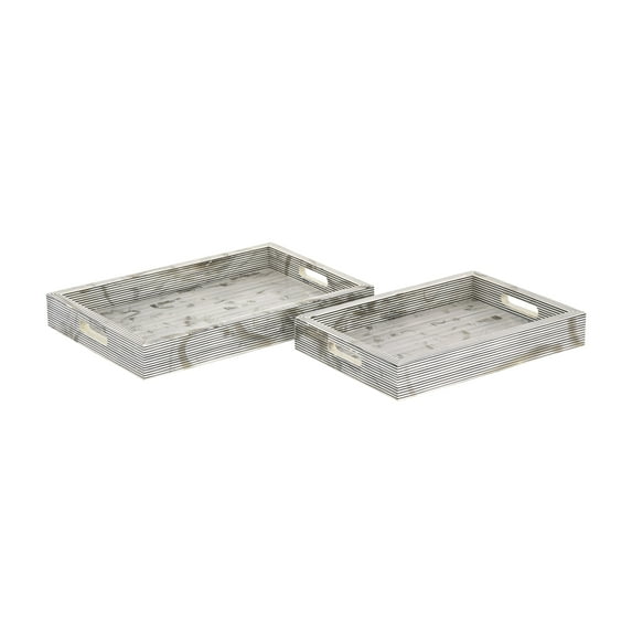 Elk Home Eaton Traditional Resin Tray in White Finish