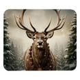 thumbnail image 1 of Elk Square Desk Pad Mouse Mat Gaming Mousepad, 8.3x9.8 Inch, Non-Slip Rubber Bottom, Printed, Suitable for Office and Gaming, 1 of 6