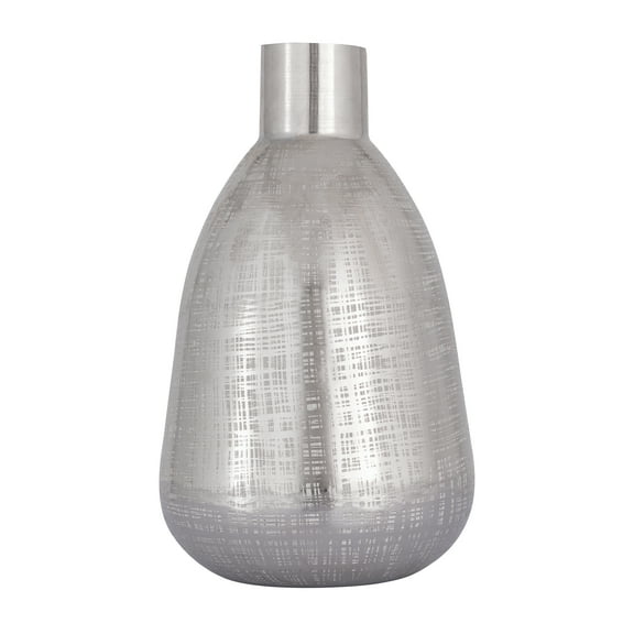 Elk Home Bourne Traditional Large Vase in Polished Silver Finish