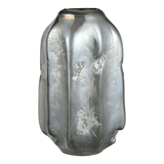 Elk Home Regard Bohemian Vase in Metallic Silver Finish