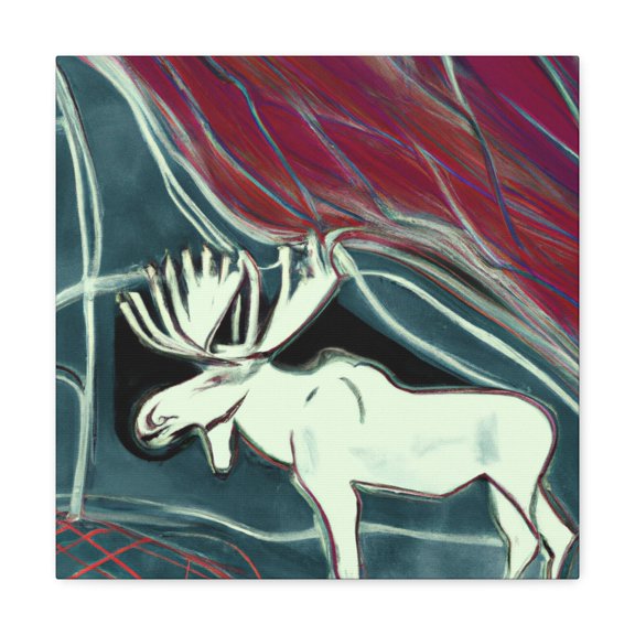 Elk in Abstract Form - Canvas