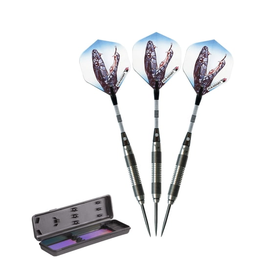 Elkadart Black Mamba 80% Tungsten Steel Tip Dart Set, 20 Grams