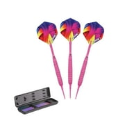 Elkadart Neon Soft Tip Dart Set, 18 Grams, Pink