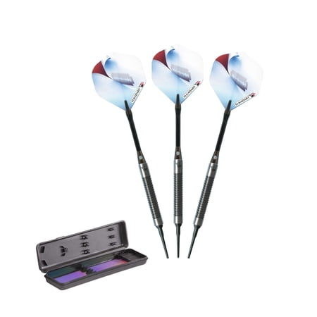Elkadart Razor 80% Tungsten Soft Tip Dart Set, Black Shark Fin, 18 Grams