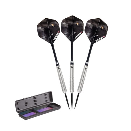 Elkadart Wizard 80% Tungsten Professional Steel Tip Dart Set, 23 Grams