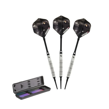Elkadart Wizard 80% Tungsten Soft Tip Dart Set, Knurled Bands, 16 Grams