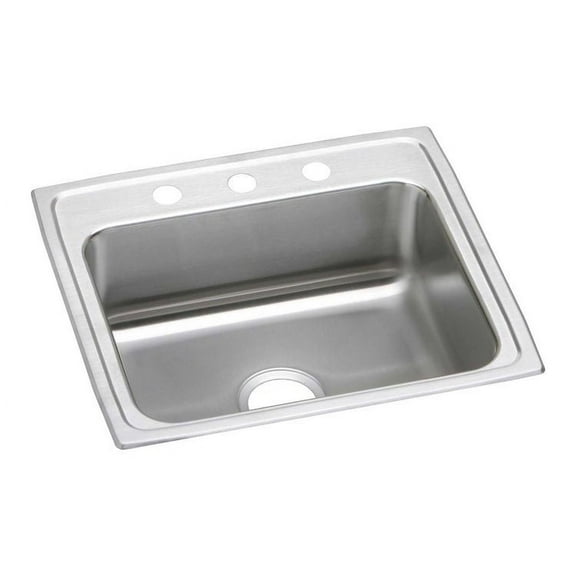 Elkay 25X21X5-1/2 3H 1B ADA SS SINK