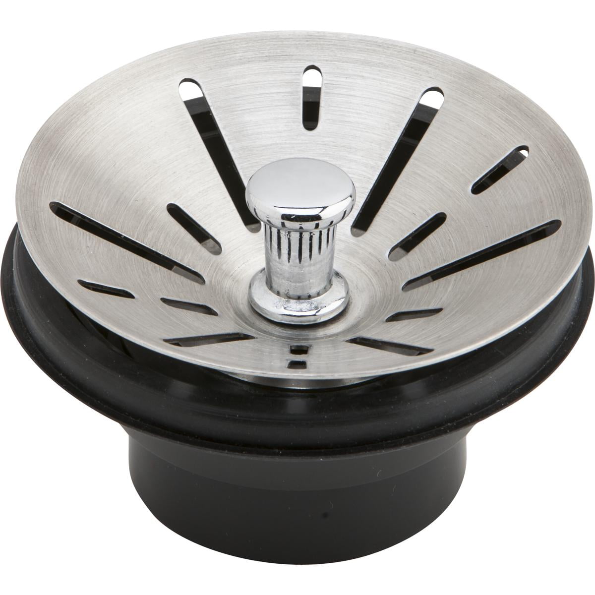 GZILA Garbage Disposal Strainer and Stopper with Decorative Disposal Flange  in Black, Fit 3.5 Inch Standard Drain Hole
