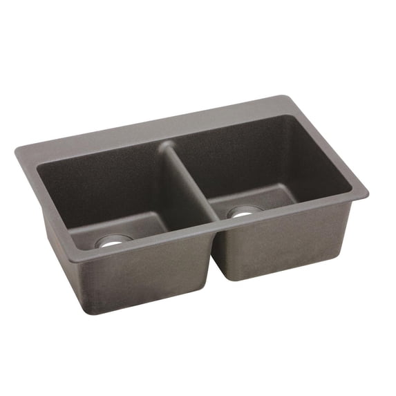 Elkay 33X22 0H 2B QTZCLA TM KITC SINK