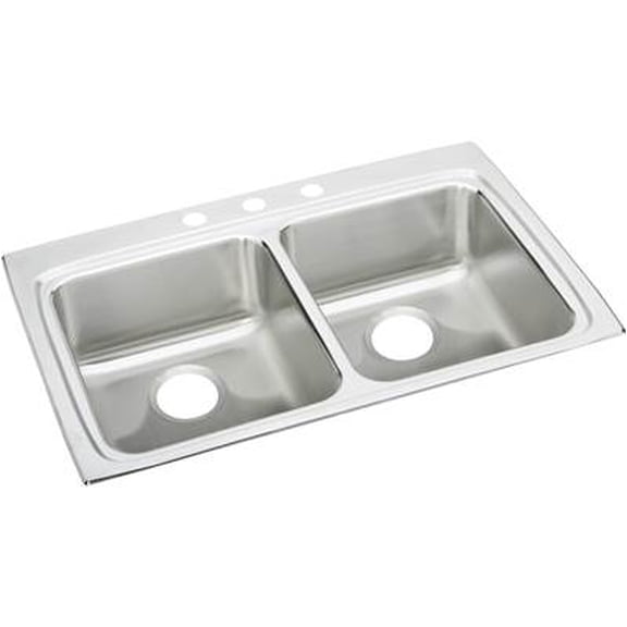 Elkay 33X22X5-1/2 3H 2B ADA SS SINK