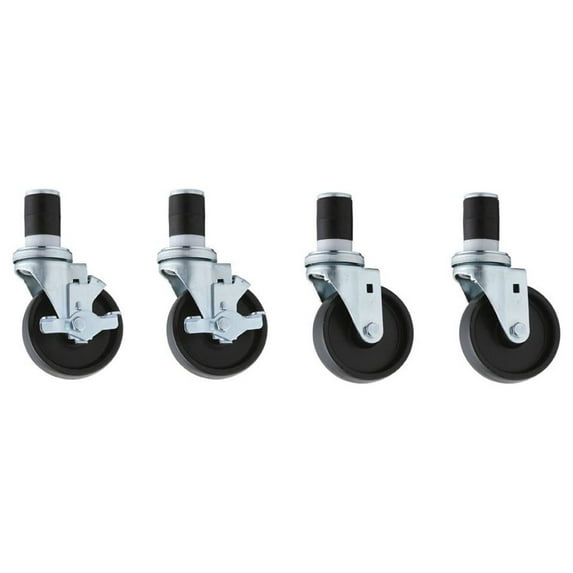 Elkay CT-74 Casters, heavy duty, 5' tall, 2 each locking, set of 4