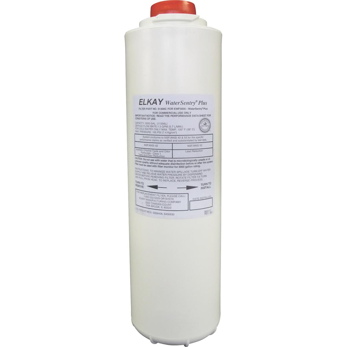 Elkay 51300C WaterSentry Plus Replacement Filter for Bottle Fillers