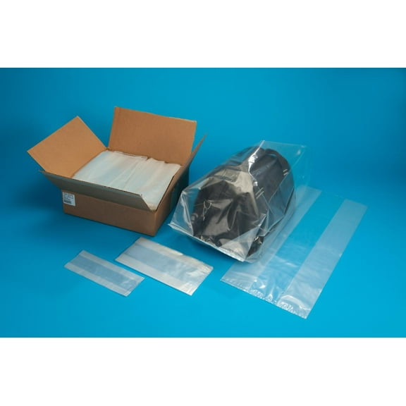 Elkay 6" x 4" x 15" 1.5 mil LDPE Gusset Bag, 15G-064015 | 1,000/Case