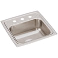 thumbnail image 1 of Elkay Lustertone Classic Stainless Steel 15" x 15" x 6-1/8", 3-Hole Single Bowl Drop-in Bar Sink, 1 of 7