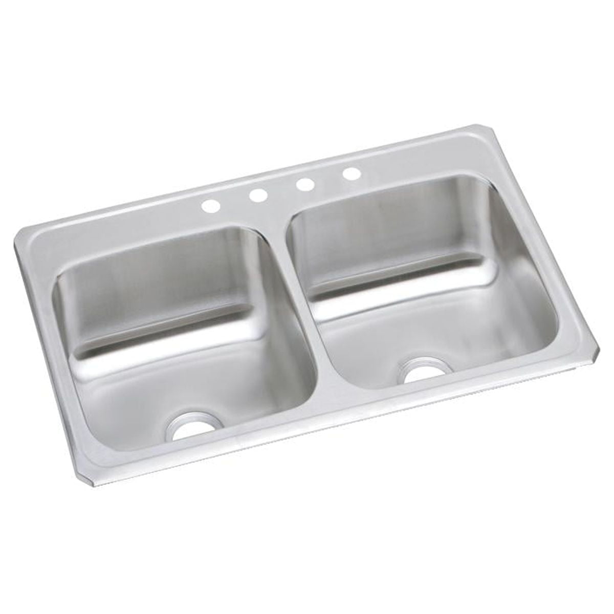 Elkay 47" Stainless Steel Double Basin Drop-in Kitchen Sink