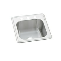 Elkay Celebrity Stainless Steel 20" x 20" x 10-1/8", Single Bowl Drop-in Laundry Sink