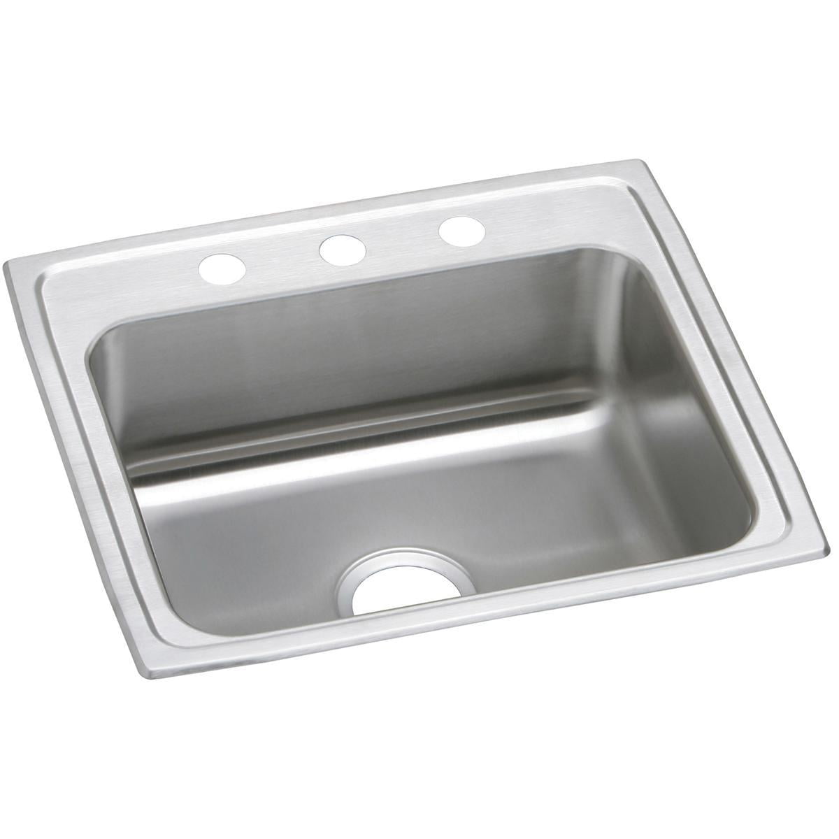 Elkay 22" Stainless Steel Single Bowl Drop-In Kitchen Sink