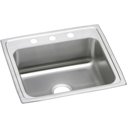 Elkay Celebrity Stainless Steel 22" x 19-1/2" x 7-1/8", Single Bowl Drop-in Sink