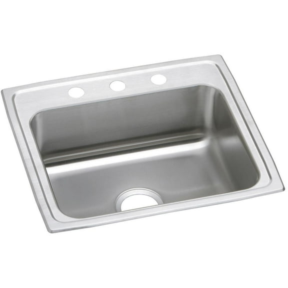 Elkay Celebrity Stainless Steel 22" x 19-1/2" x 7-1/8", Single Bowl Drop-in Sink
