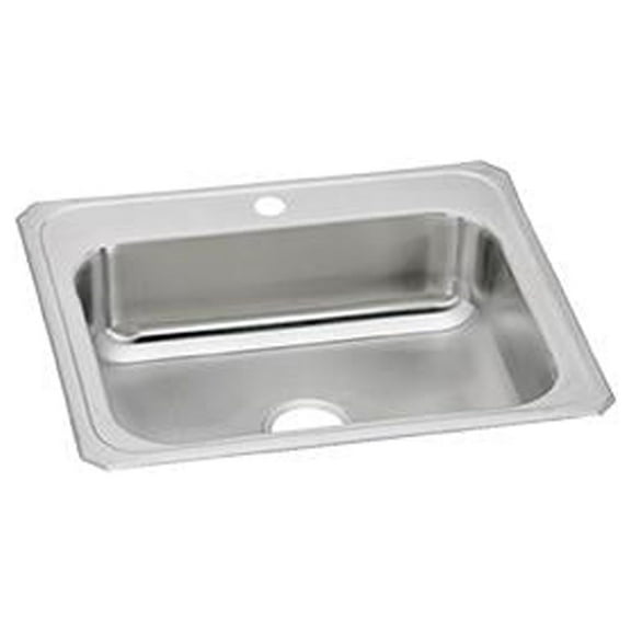 Elkay Celebrity Stainless Steel 25" x 22" x 7", Single Bowl Drop-in Sink