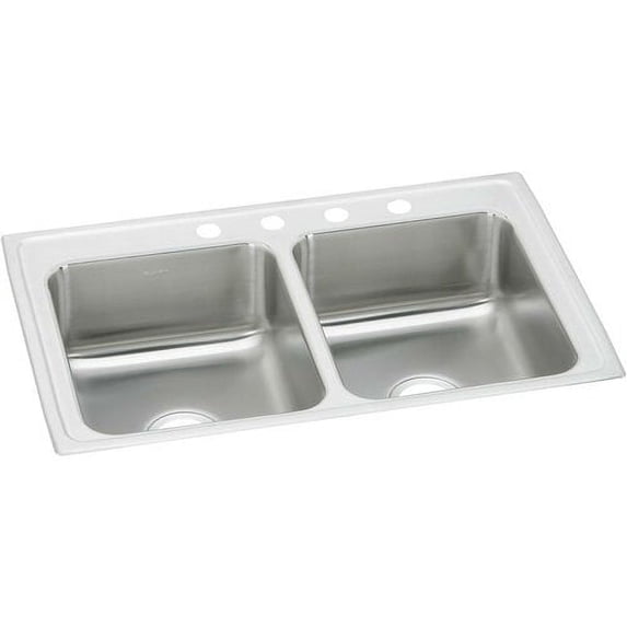 Elkay Celebrity Stainless Steel 33'' x 21'' Double Bowl Drop-in Kitchen Sink